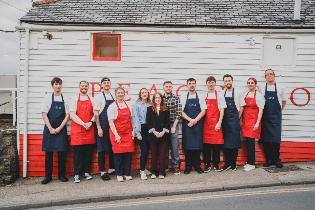 Whole Team at Beach House Falmouth